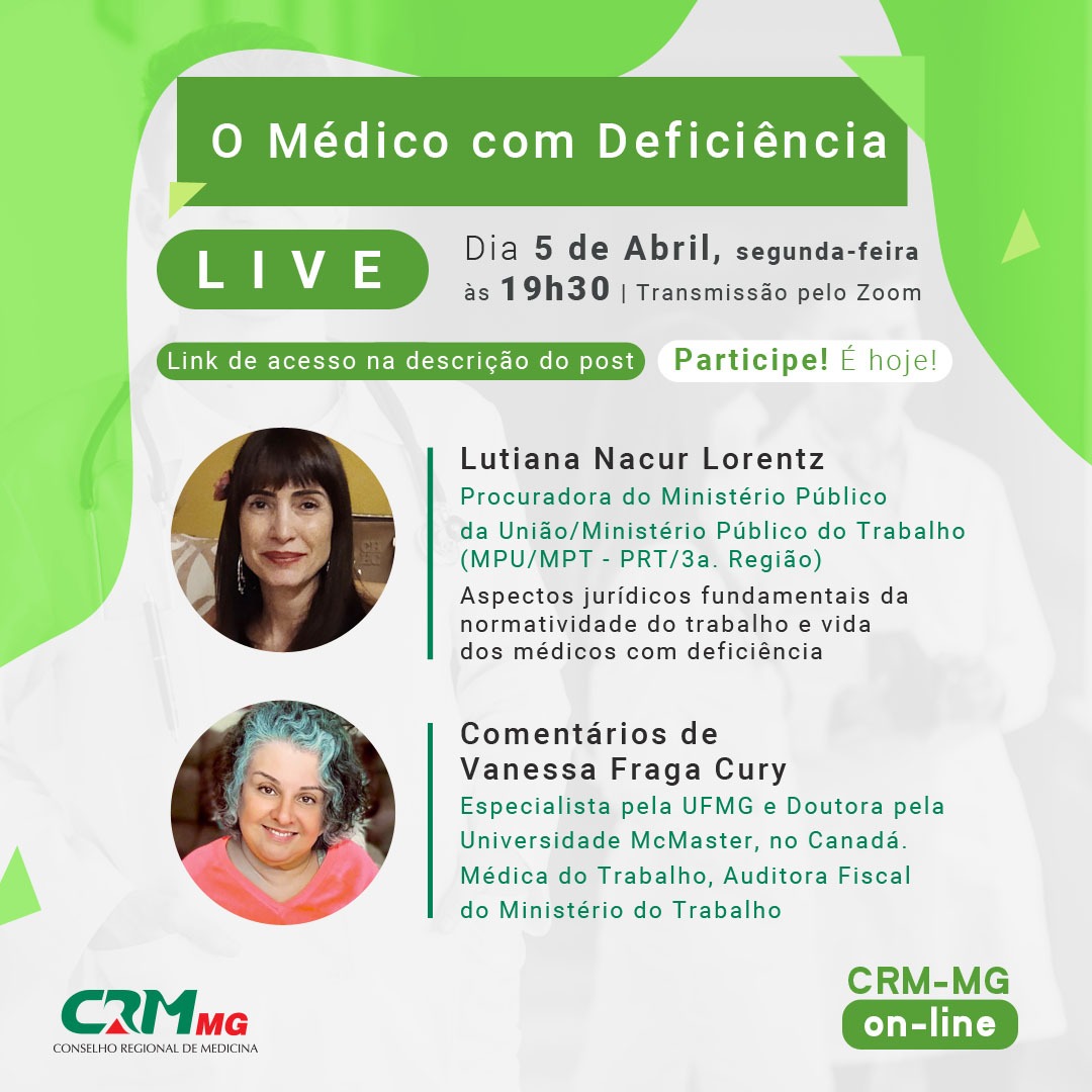 Médicos com deficiência é tema de live do CRMMG » Comunicados do CRMMG » CRMMG Conselho Médicos com deficiência é tema de live do CRMMG » Comunicados do CRMMG » CRMMG Conselho